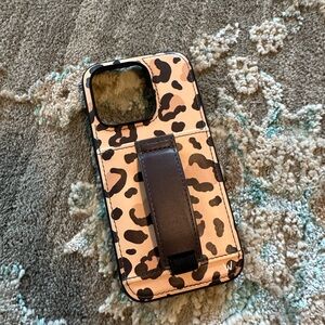 Walli Case iPhone 14 Pro Brown Leopard